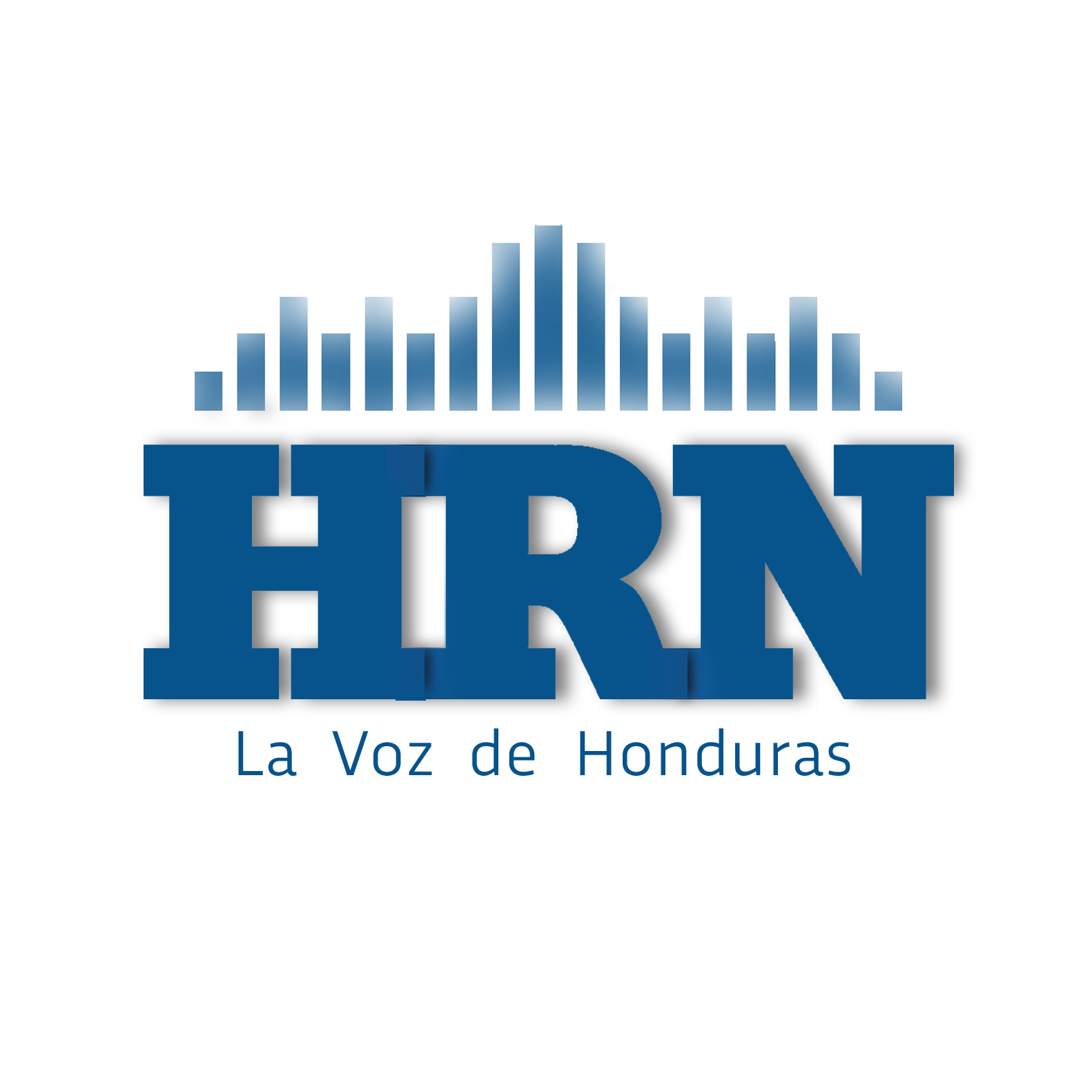 Logo azul de radio HRN