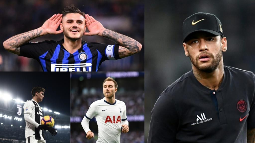 Icardi, Dybala y Eriksen, interesan al PSG