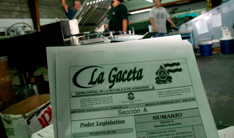 La Gaceta publica Ley Especial para la Selección de Autoridades Electorales