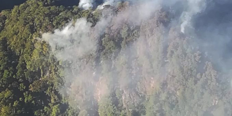Imagen de Humo blanco de Pico Bonito es debido a vapores de agua