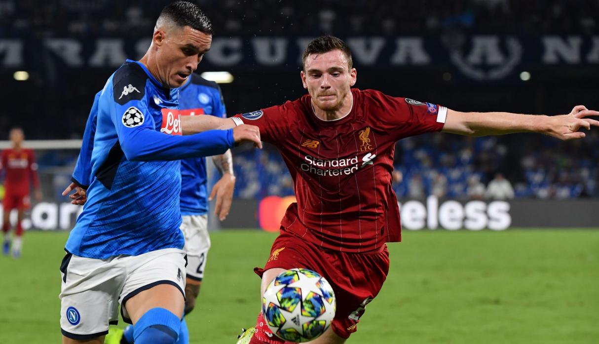 El Nápoles estrelló al Liverpool en su debut en Champions