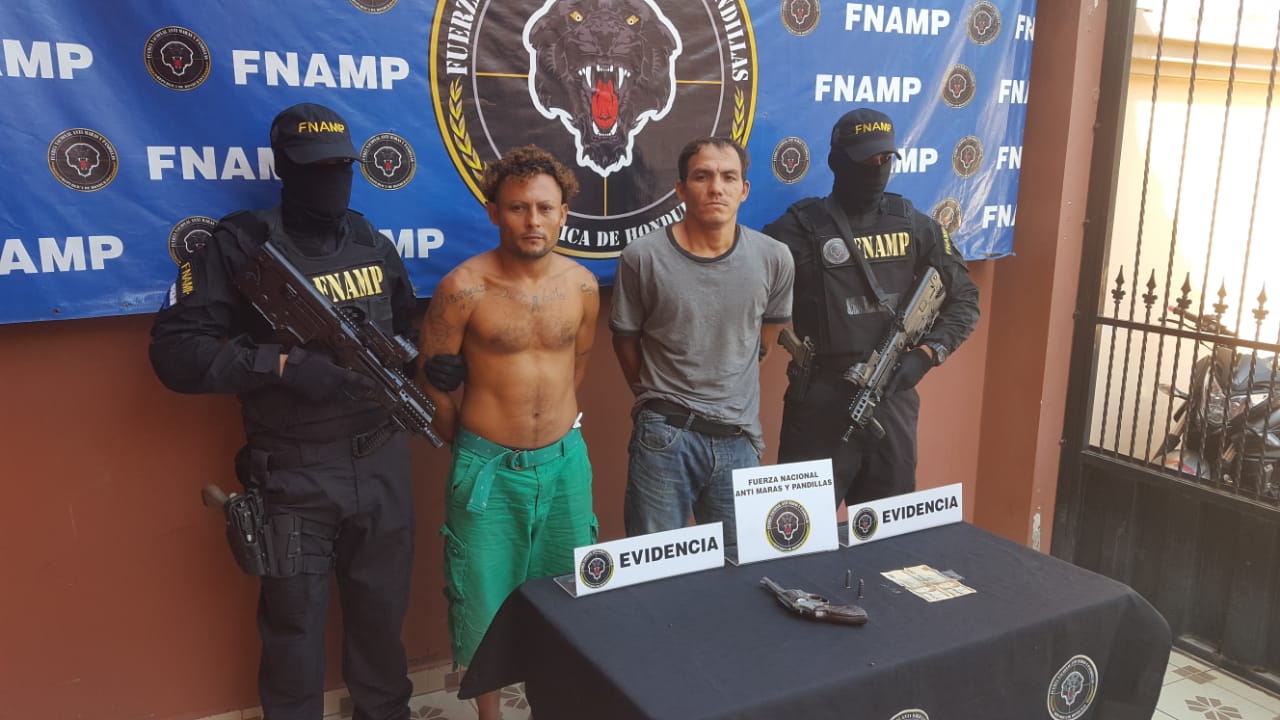 Capturan a supuestos integrantes de la banda Los Perrones en El Triunfo, Choluteca