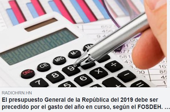 “Vinos nuevos en odres viejos” es el Presupuesto de 2020, según análisis del FOSDEH