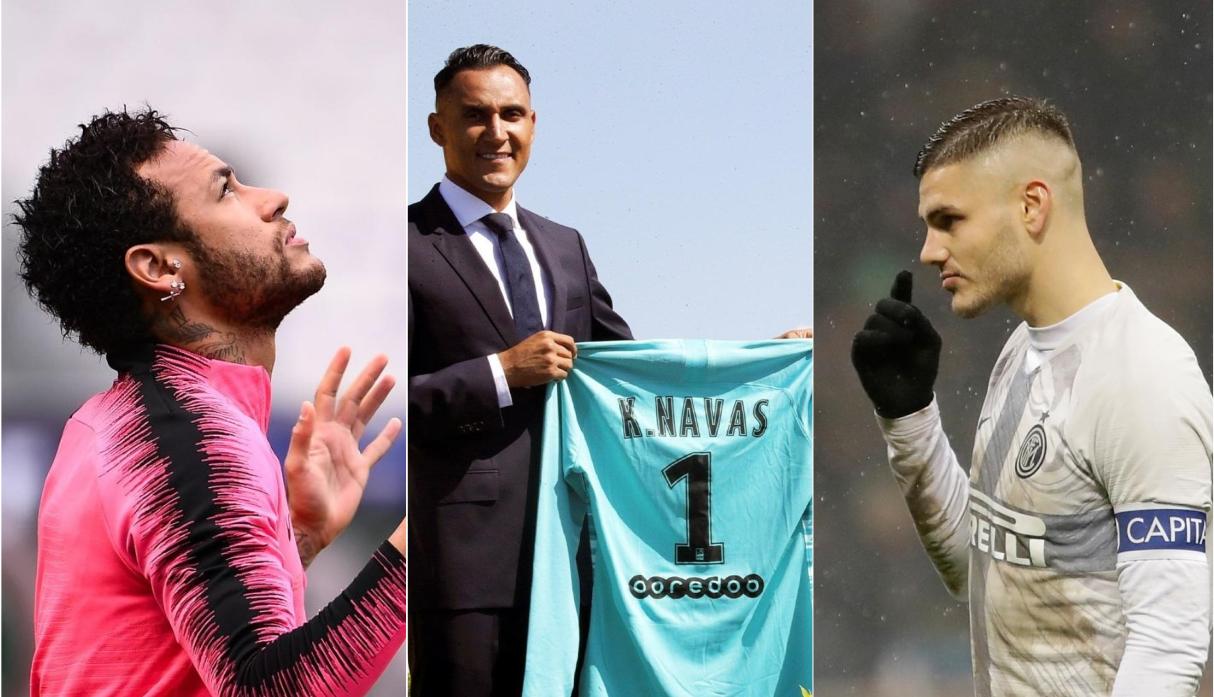 Neymar, Keylor e Icardi, listos