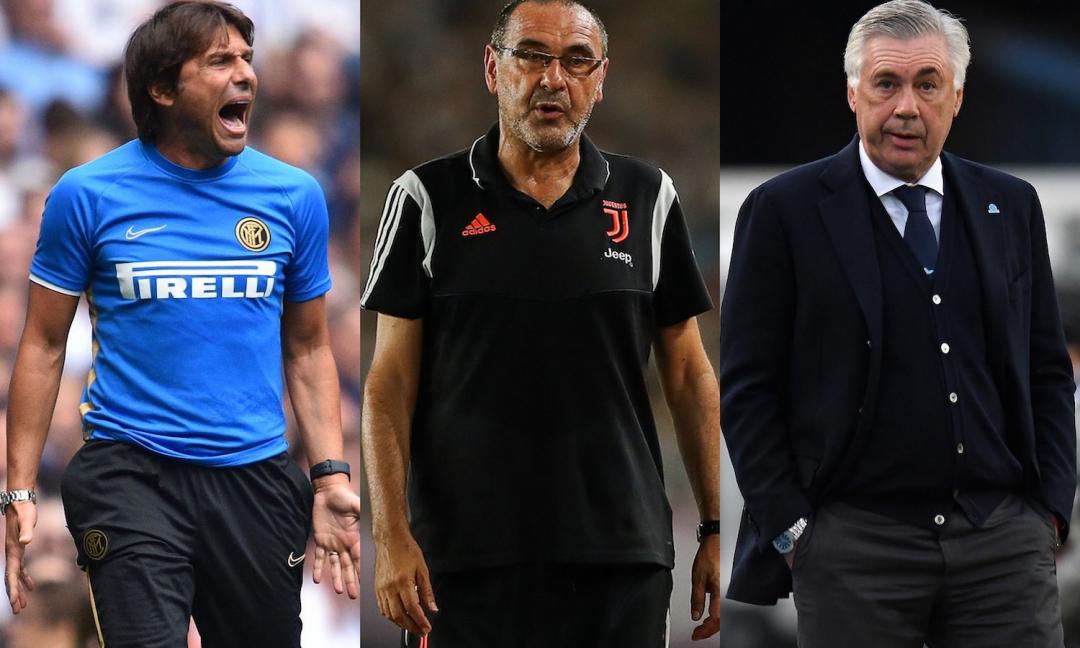 Conte supera a Sarri y Ancelotti