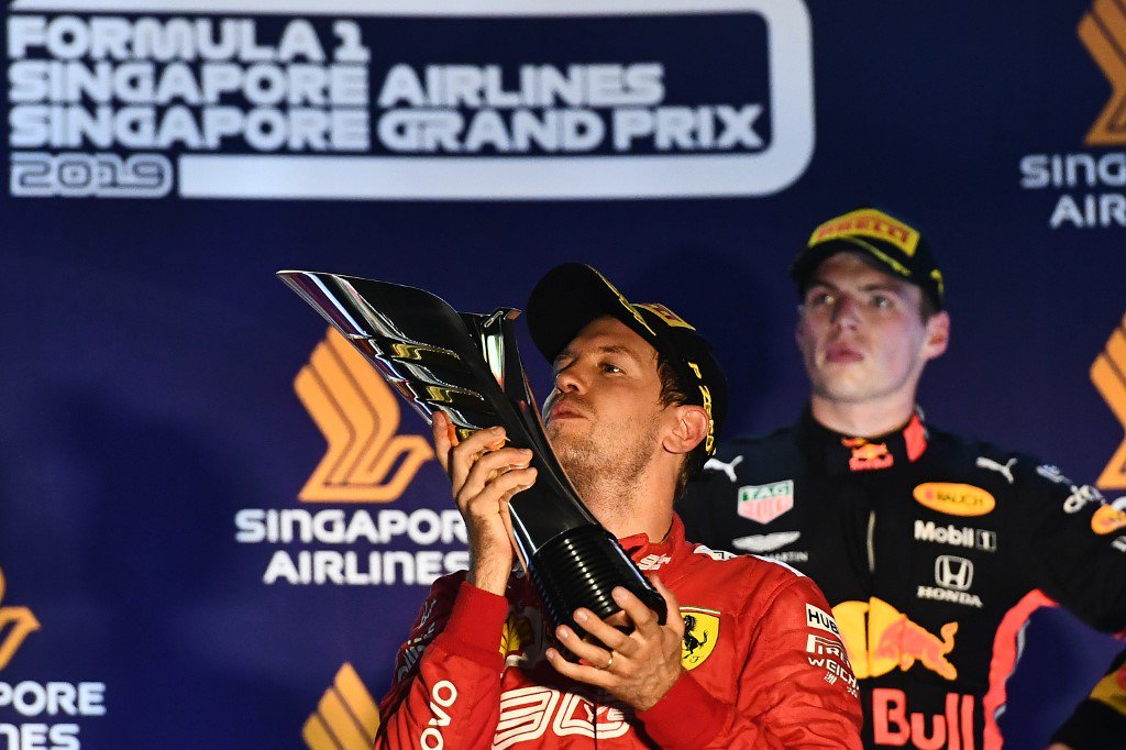 Vettel ganó en Singapur