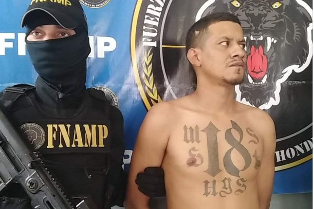Capturan a supuesto jefe de la pandilla 18