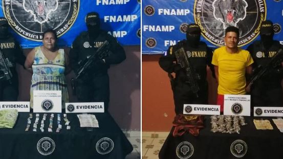 Capturan a dos supuestos distribuidores de droga en Choluteca