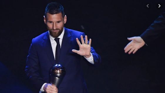 El premio  The Best al mejor jugador es de Lionel Messi