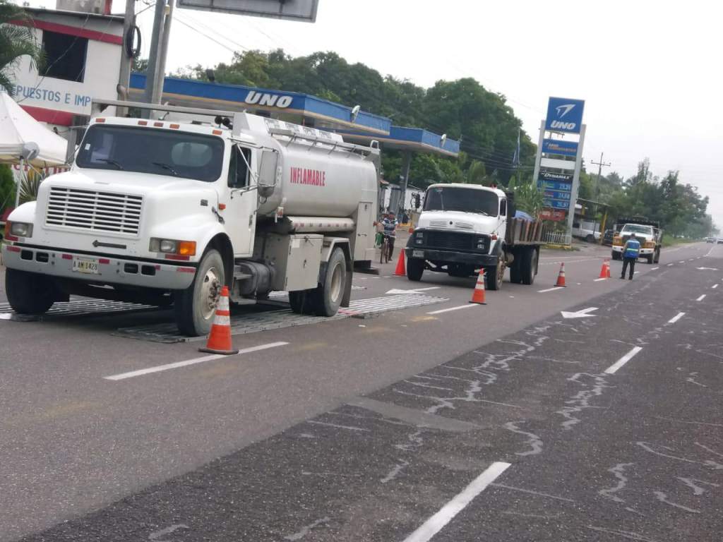 El control de transporte de combustible y sustancias peligrosas está bajo la responsabilidad del IHTT y Bomberos