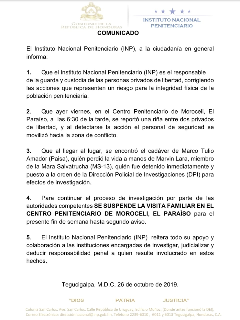 Canceladas las visitas para hoy  y mañana en la cárceles "El Pozo" y "La Tolva"