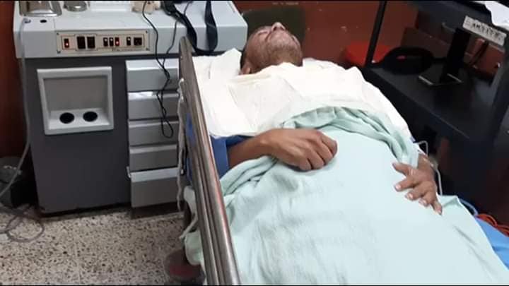 Estable de salud dirigente magisterial, tras ser herido en el  cuello