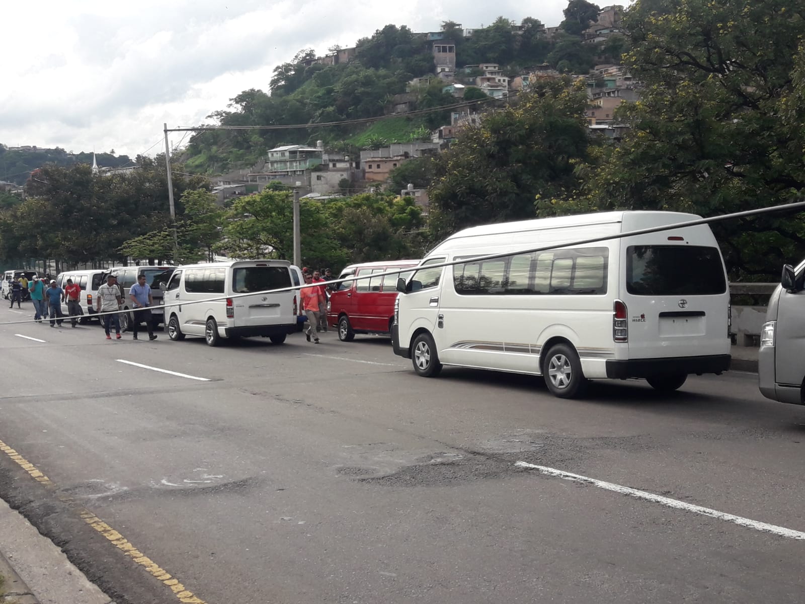 Paralizados los buses "Brujitos" en Tegucigalpa