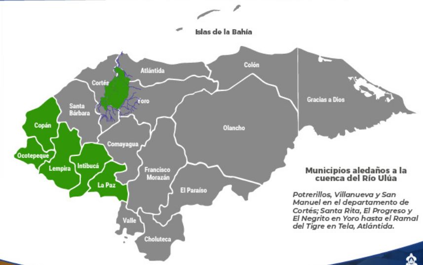 Se extienden la Alerta Verde para ocho municipios aledaños a la cuenca del Río Ulúa