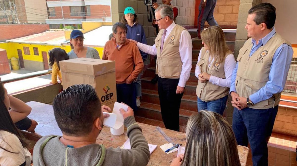 Bolivia: Que se respete la voluntad ciudadana pide la OEA