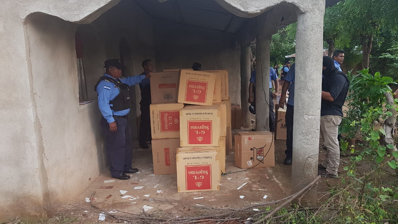 Incautan 200 cajas de cigarrillos valorada en más de dos millones de lempiras