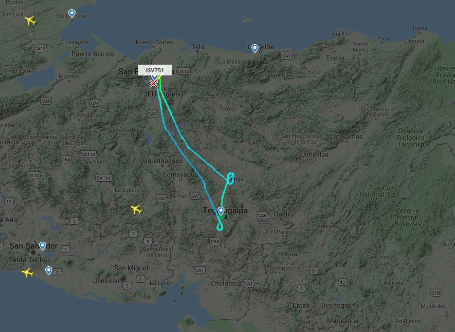 Vuelo 751 de Avianca regresa a San Pedro Sula por condiciones adversas en Tegucigalpa