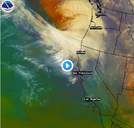 Un 'ciclón bomba' azota al norte de California