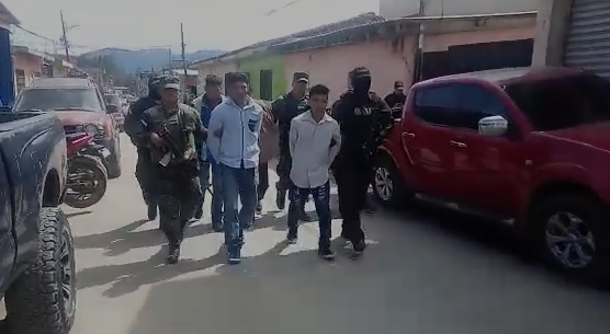 Caen cinco integrantes de la banda "H" en Colomoncagua, Intibucá