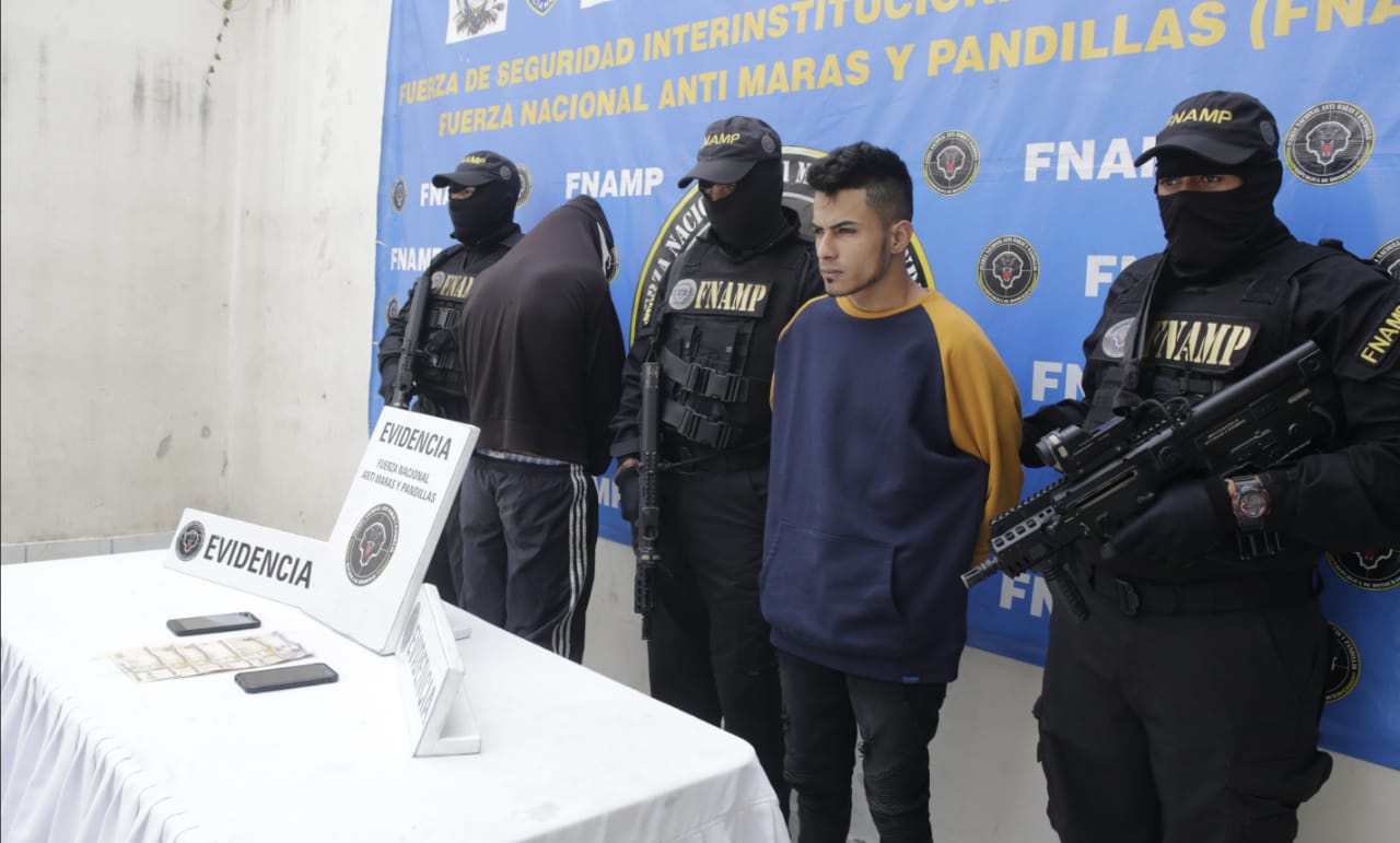 Dos supuestos pandilleros fueron arrestados en el Valle de Amarateca