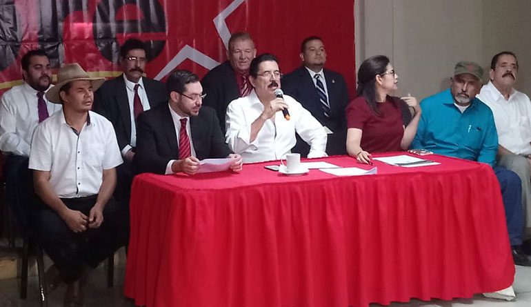 Partido Libre califica como un golpe de Estado lo suscitado en Bolivia, al quitarle las Fuerzas Armadas el apoyo a Evo Morales