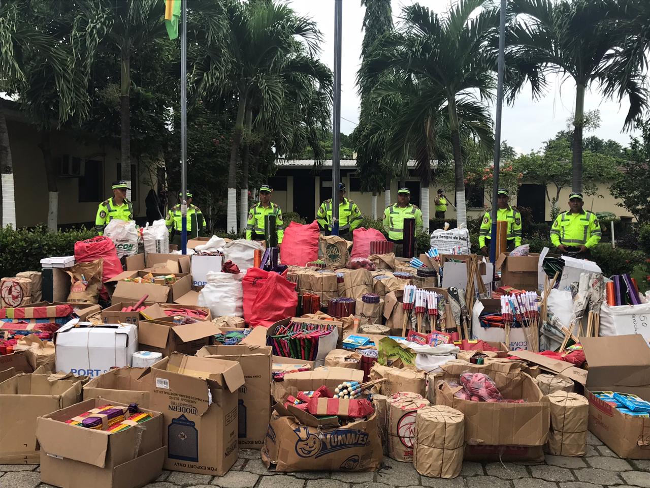 Ejecutan el primer decomiso de pólvora valorado en unos 800 mil lempiras en San Pedro Sula