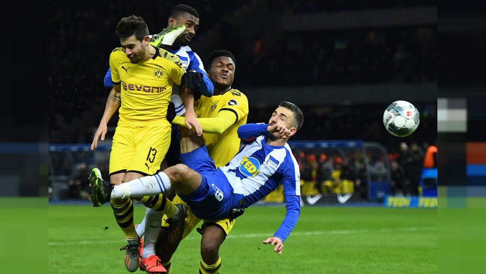 Hertha perdió con Dortmund