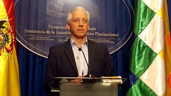 "Basta de violencia, acepten vía institucional": Vicepresidente de Bolivia