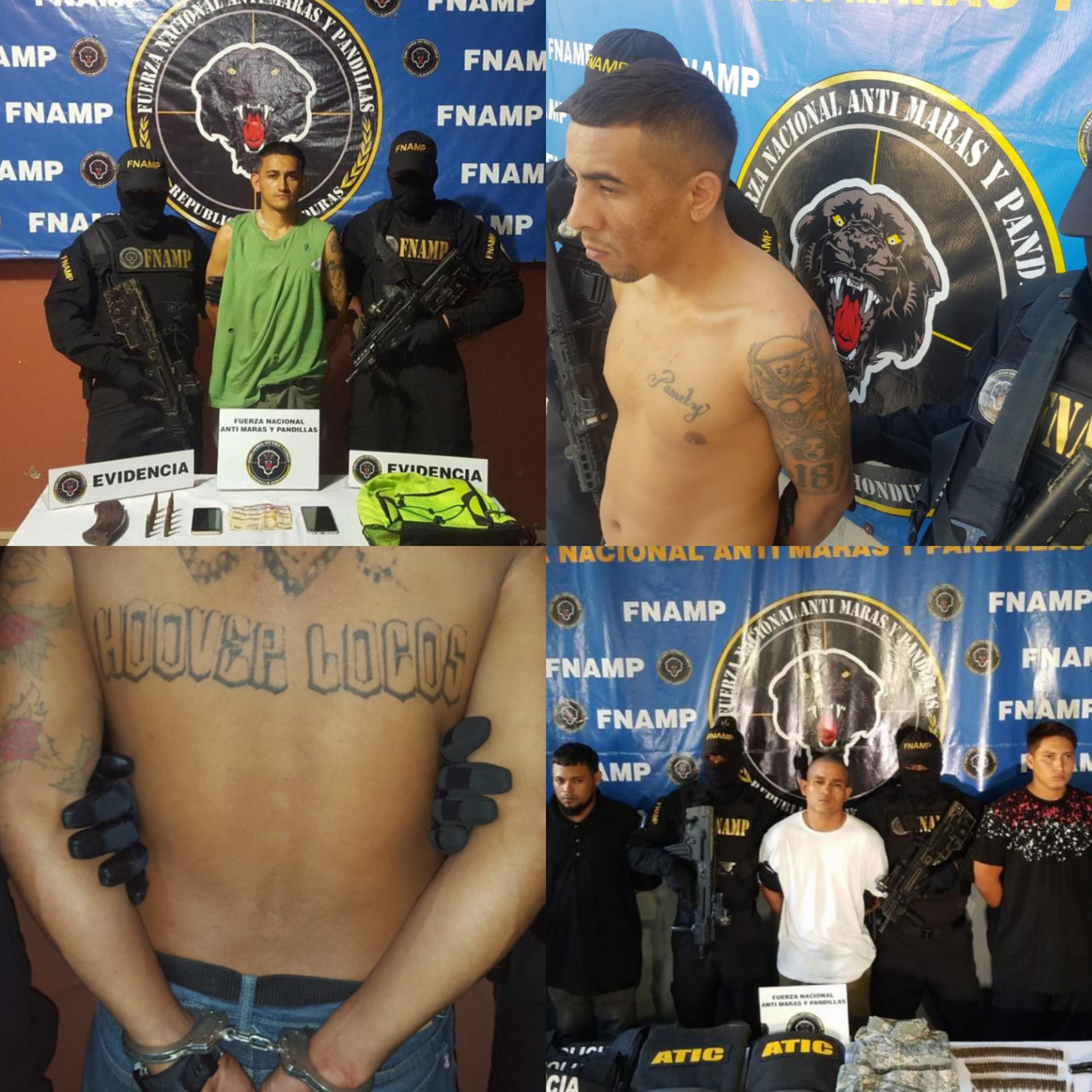 Más de mil 800 miembros de estructuras criminales han sido capturados este 2019 en Honduras