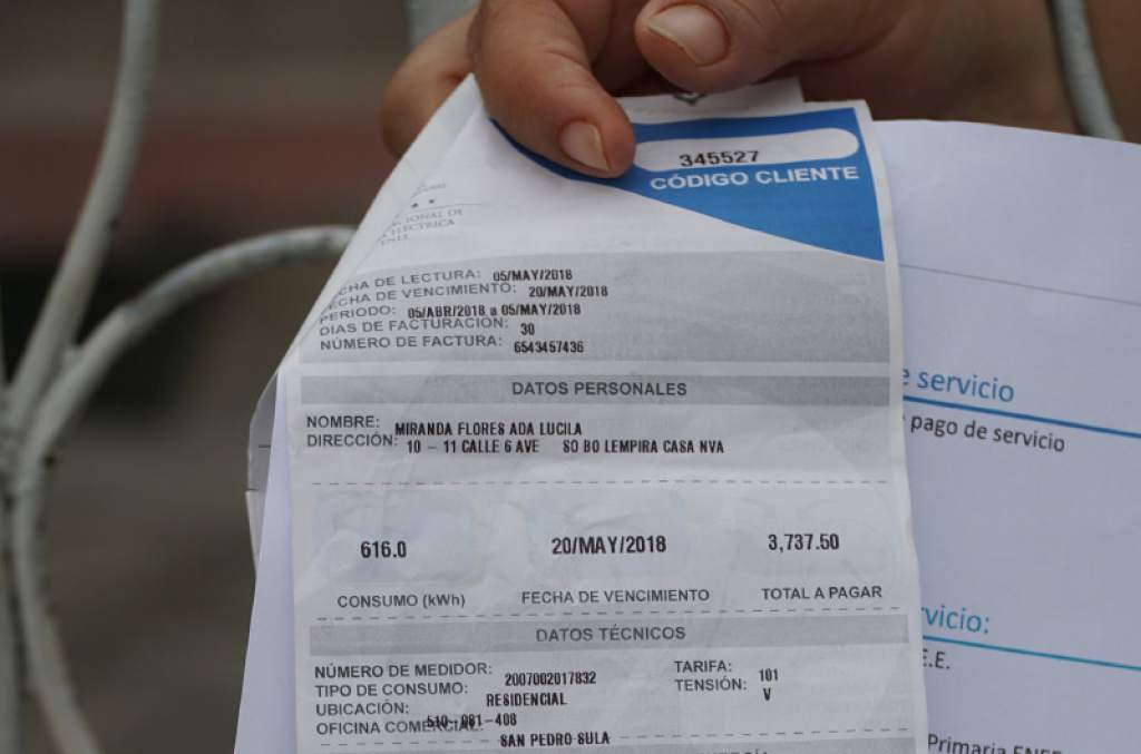 Aún no se publica en La Gaceta el decreto que elimina el 15% del ISV de la factura por consumo de energía eléctrica
