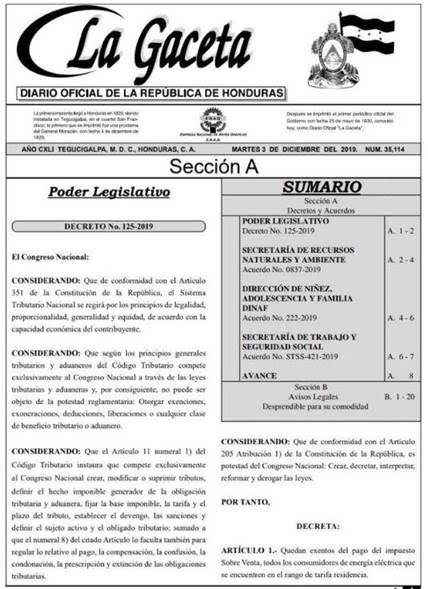 15% de ISV de energía eléctrica