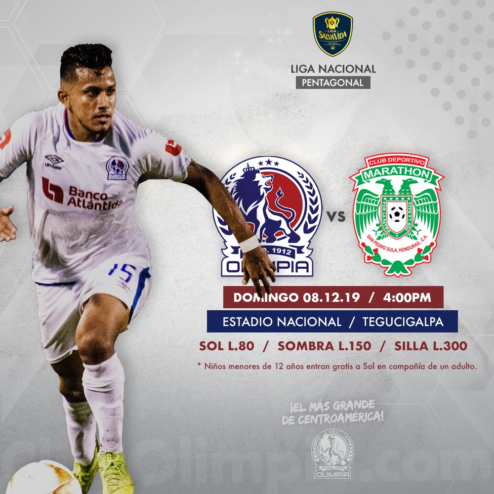 Olimpia oficializa los precios para el partido ante Marathón por la Pentagonal