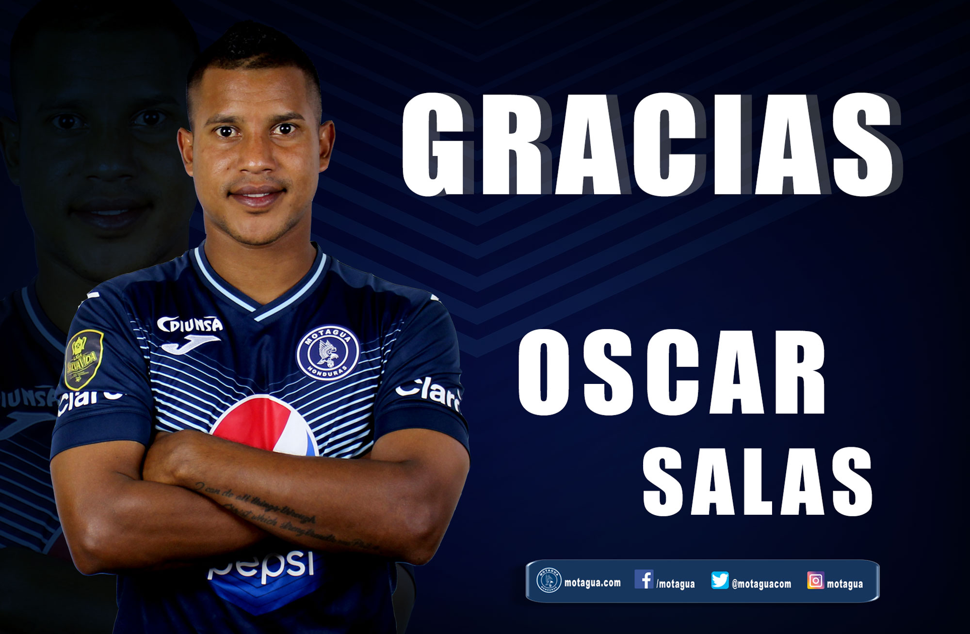 Óscar Salas ya no es futbolista del Motagua