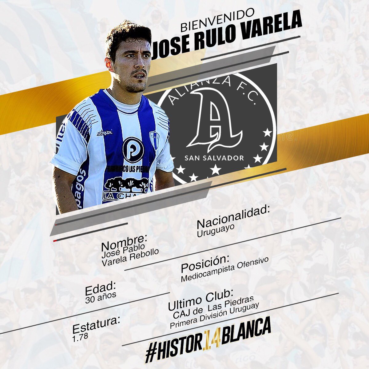 José Pablo Varela es el nuevo fichaje del Alianza de El Salvador