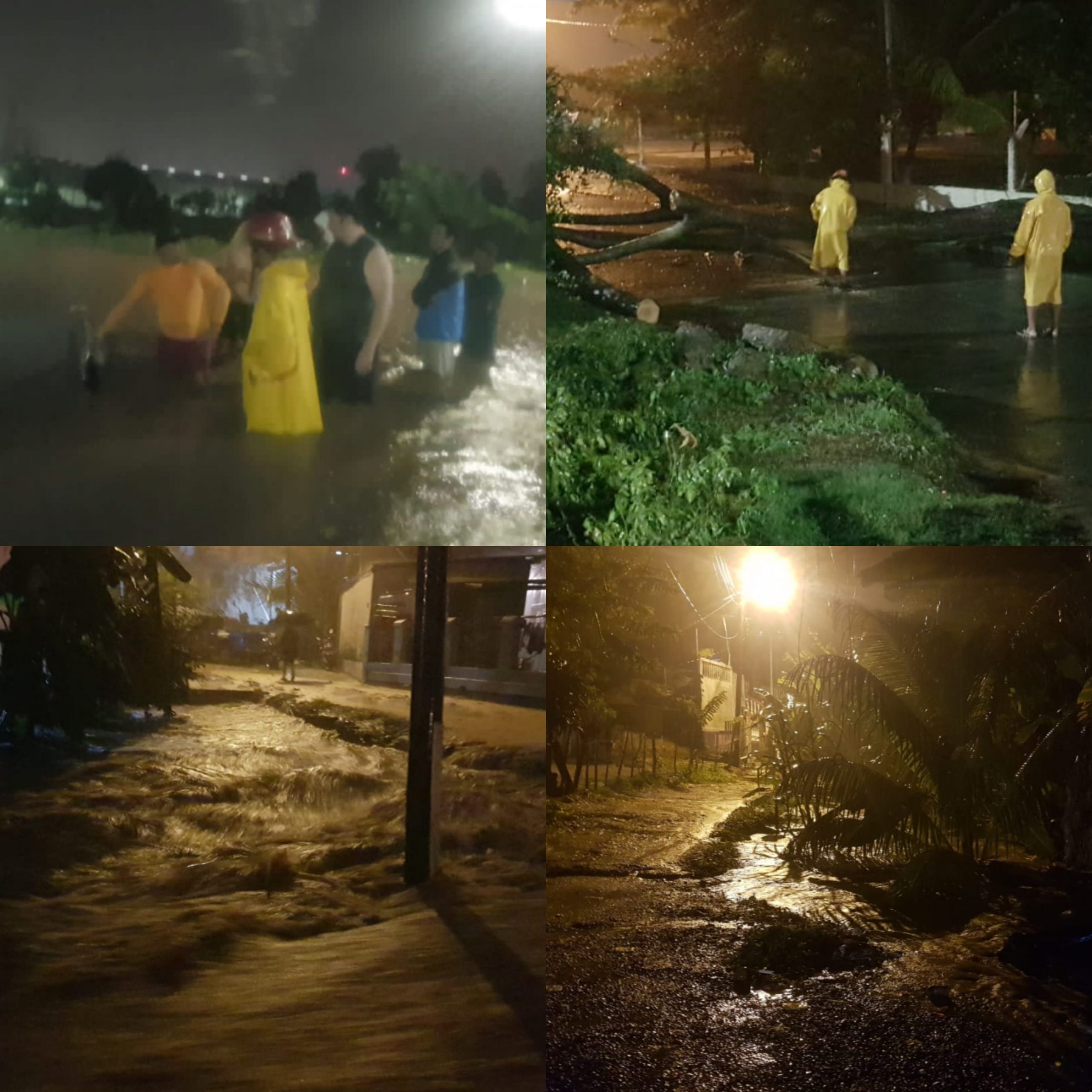 Inundaciones dejan fuertes lluvias en La Ceiba, Atlántida