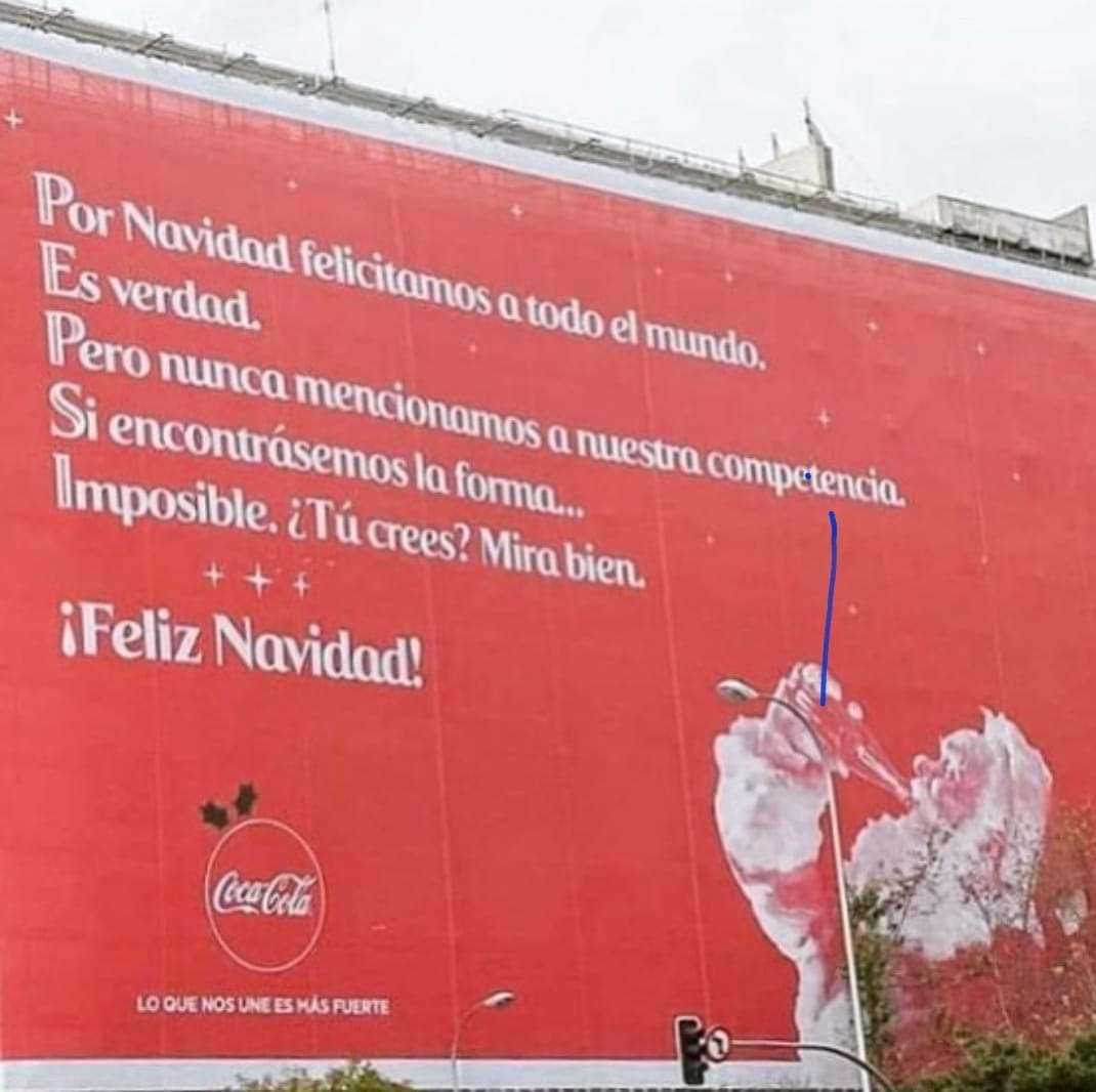Coca-Cola da una lección de Navidad: felicita a su rival