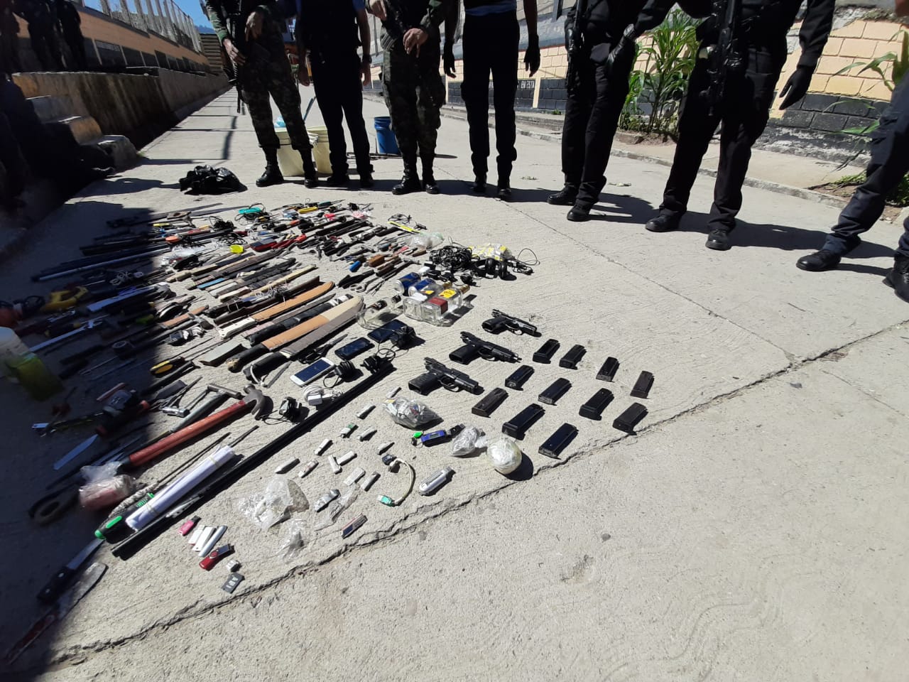 Más de 300 objetos prohibidos fueron decomisados en centro penal de Támara
