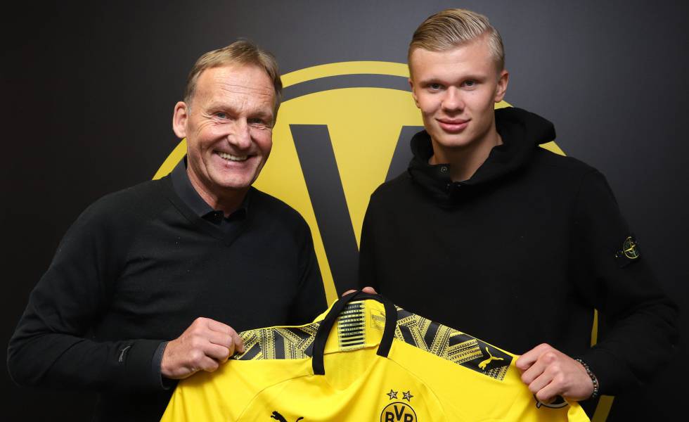 Haaland firmó con Dortmund
