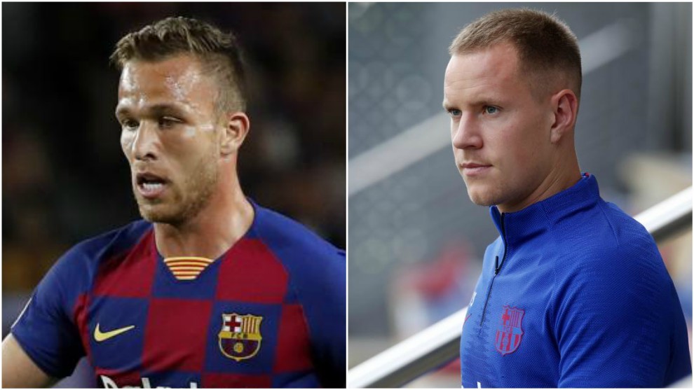 Ter Stegen y Arthur, lesionados