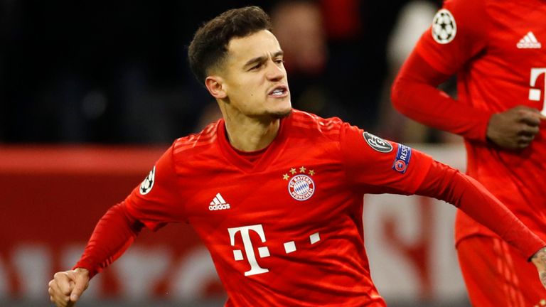 Coutinho destacó en el Bayern