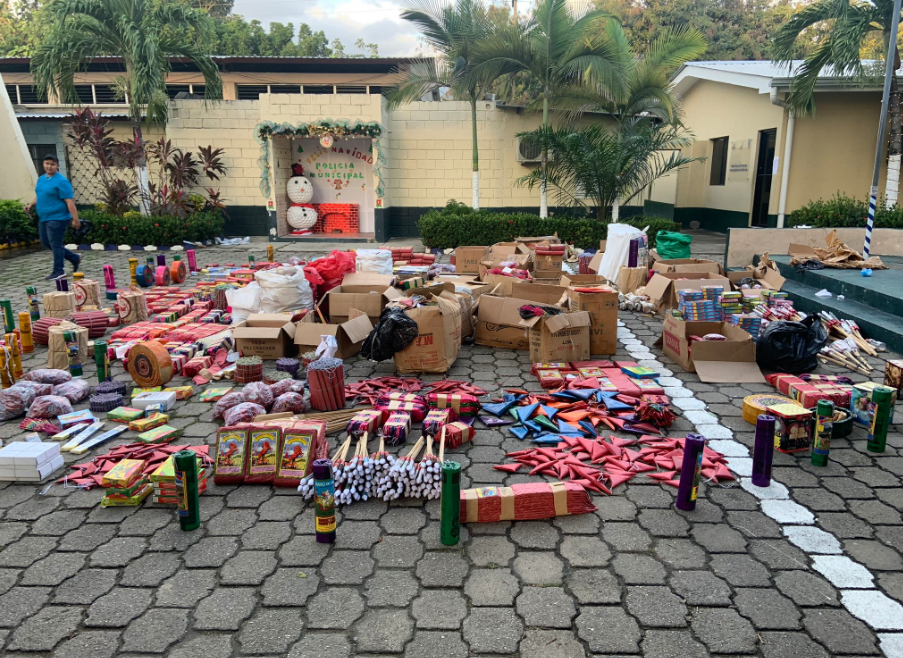 Decomisan pólvora valorada en más de 500 mil lempiras en San Pedro Sula