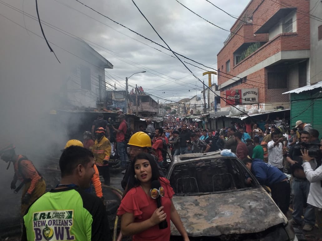 Cámaras captan momento en que explota bodega en Comayagüela