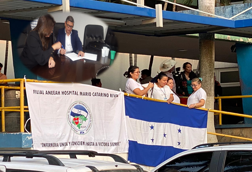 ¡Hay acuerdo! Enfermeras y enfermeros auxiliares suspenden el paro en Honduras