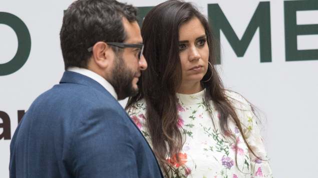 Los padres del primer nieto de AMLO.