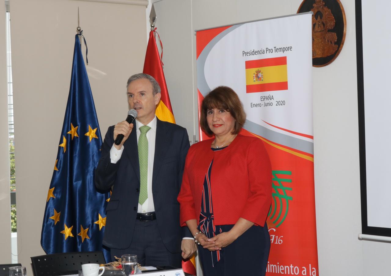 Países del G16 entregan reconocimiento a la vocera de la  Maccih, Ana María Calderón