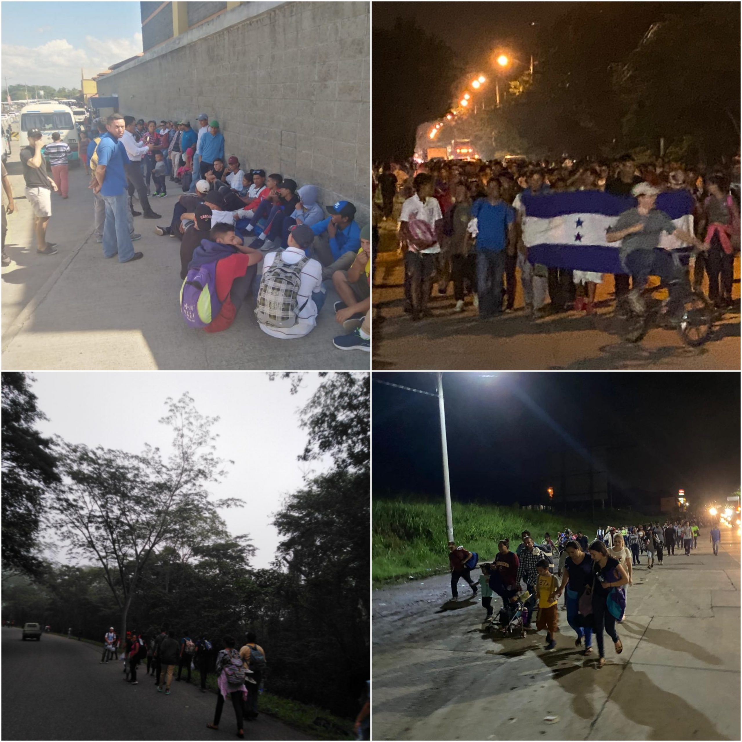 Imágenes de la caravana de hondureños con rumbo a Estados Unidos