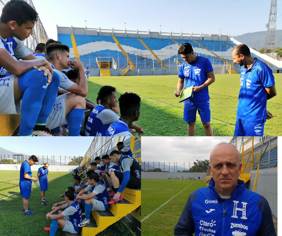 Fabián Coito visita a la Selección Sub-20
