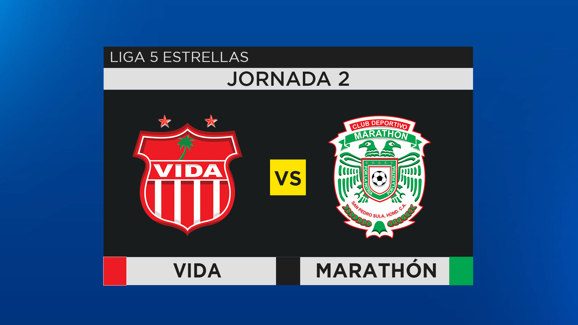 Vida y Marathón empatan sin goles en duelo de pocas emociones en La Ceiba