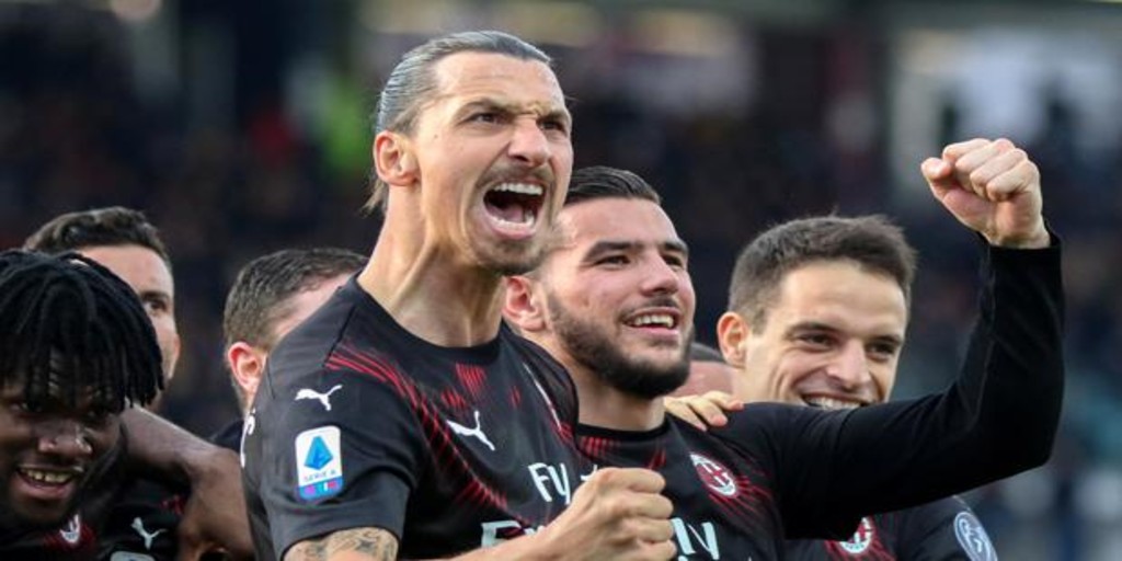 Zlatan anotó en el triunfo del Milán