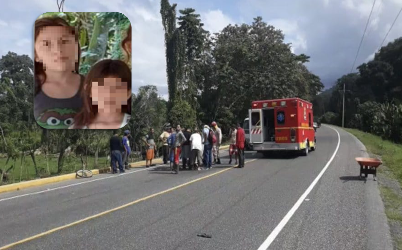 Dos niñas que se conducían en una bicicleta mueren tras ser embestidas en Omoa